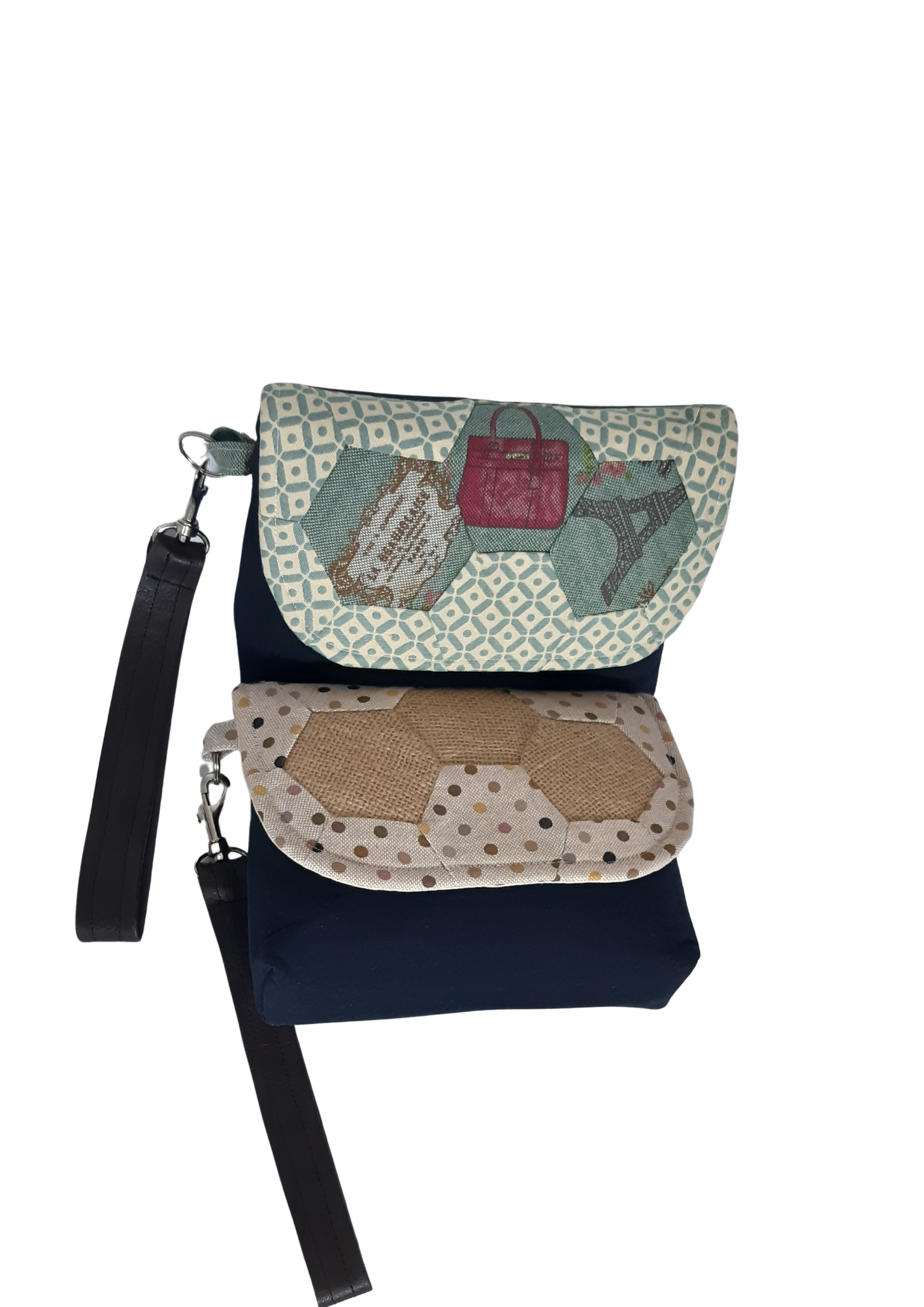 Earthy Patch Clutch Bags