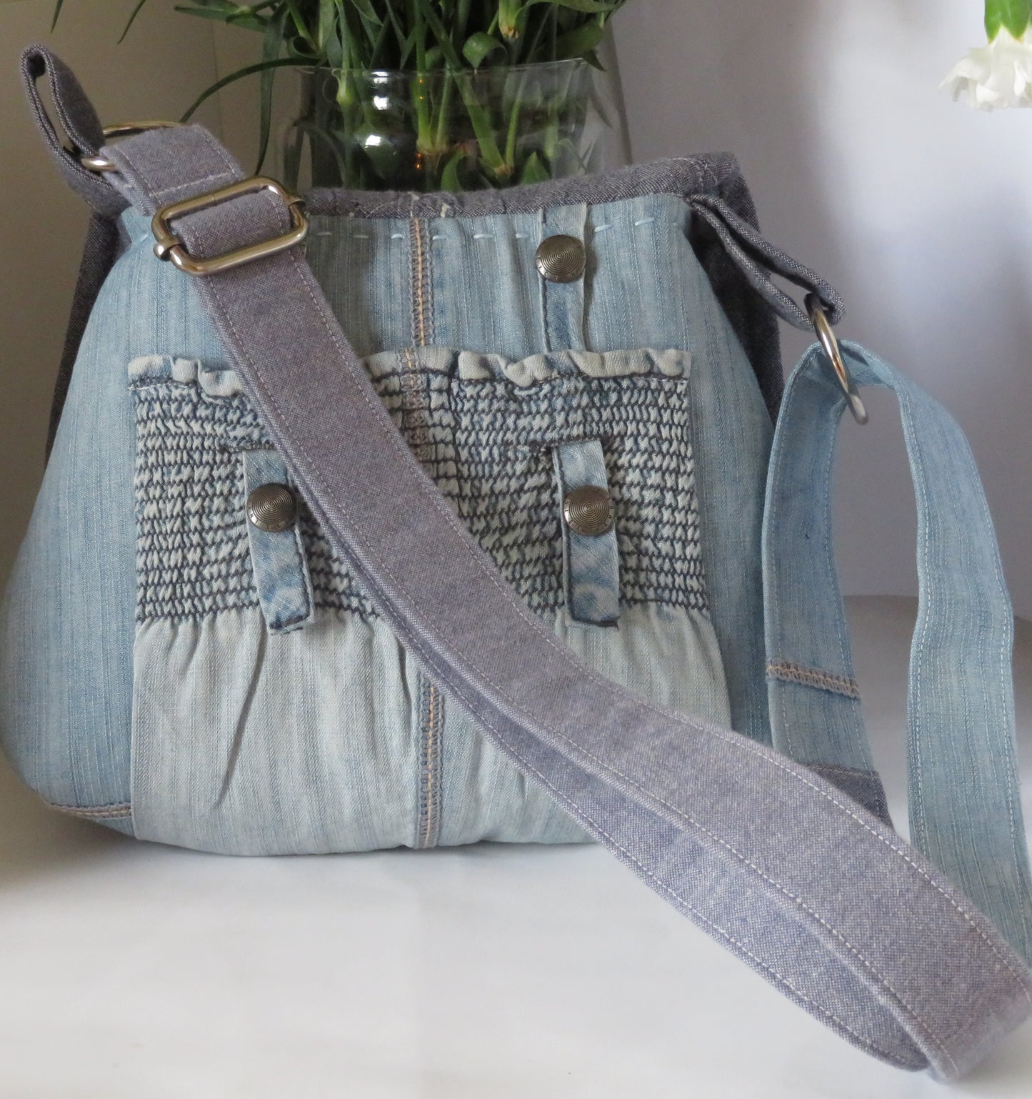 Cross Body Denim Bag