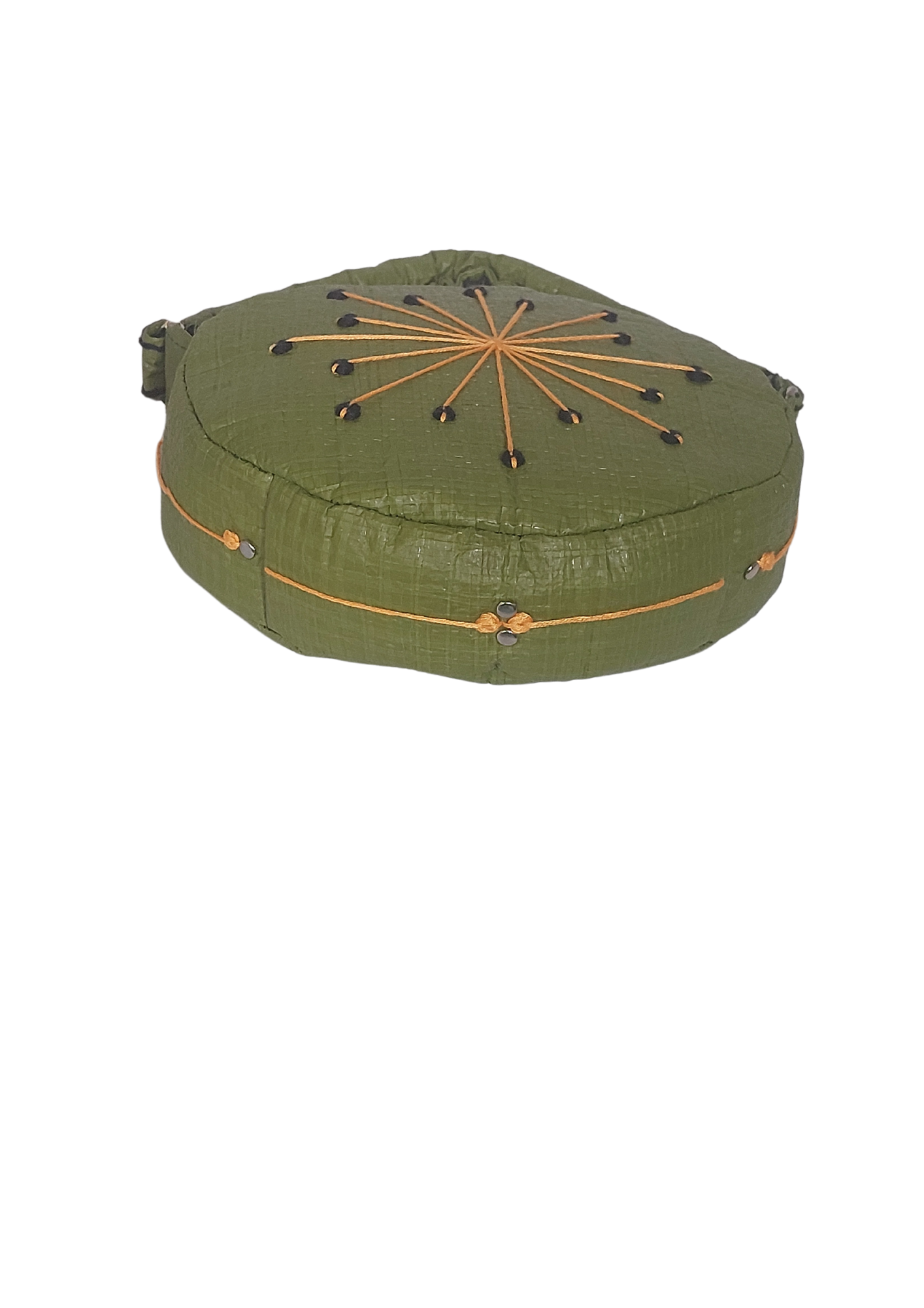Heather – Small Round Upcycled Bag