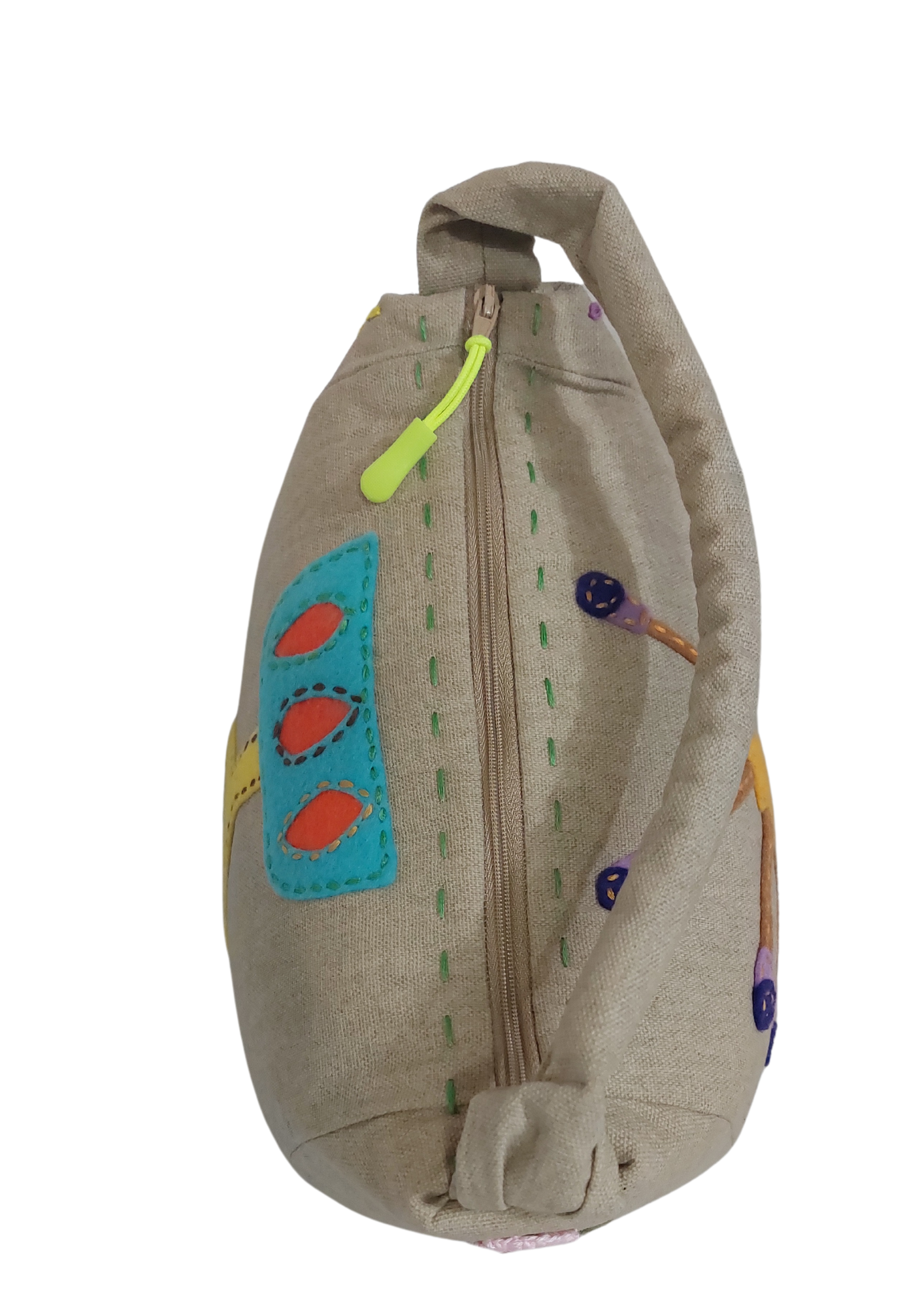 Upcycled Hand Held Bag-Daisy