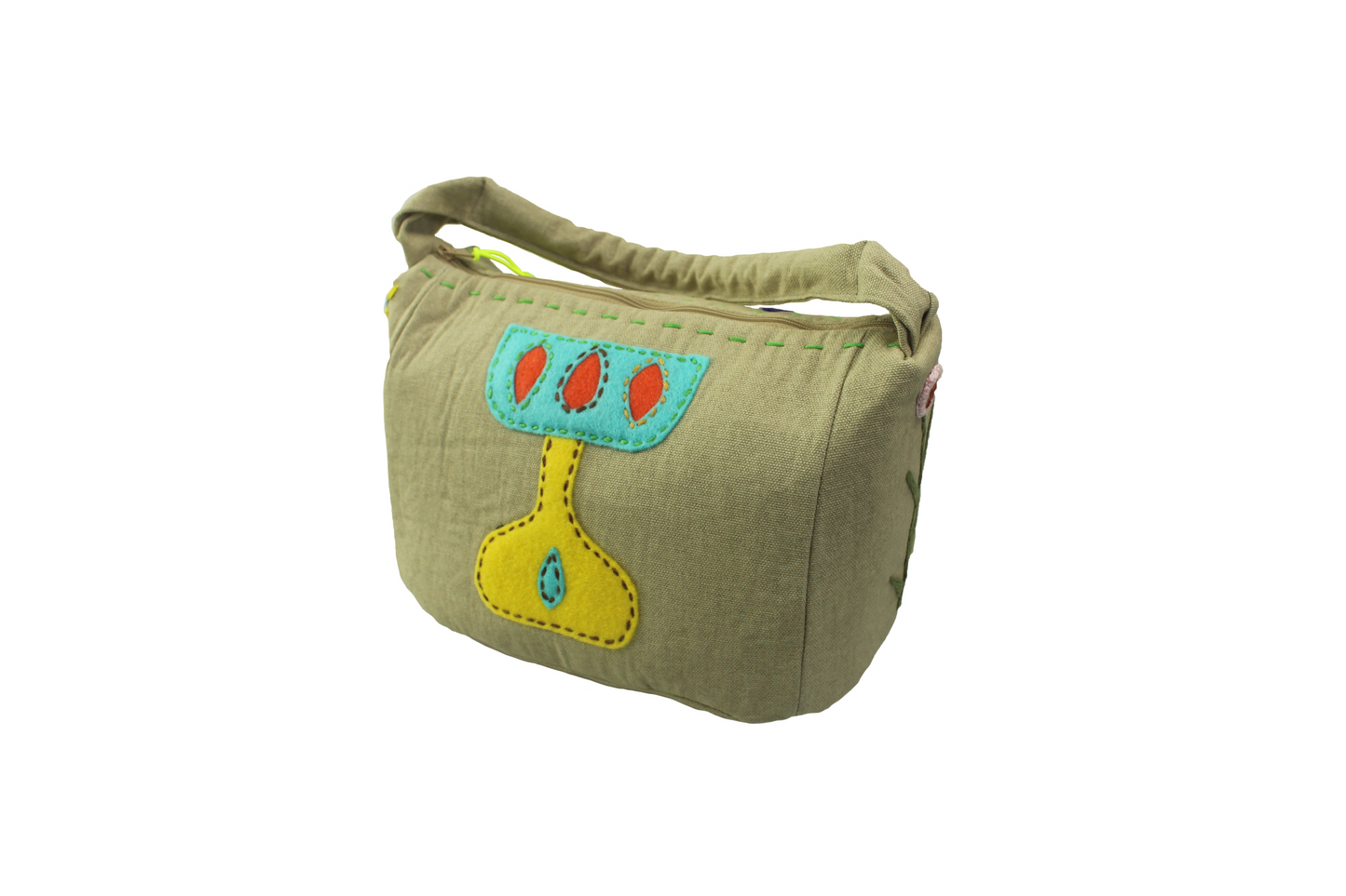 Upcycled Hand Held Bag-Daisy