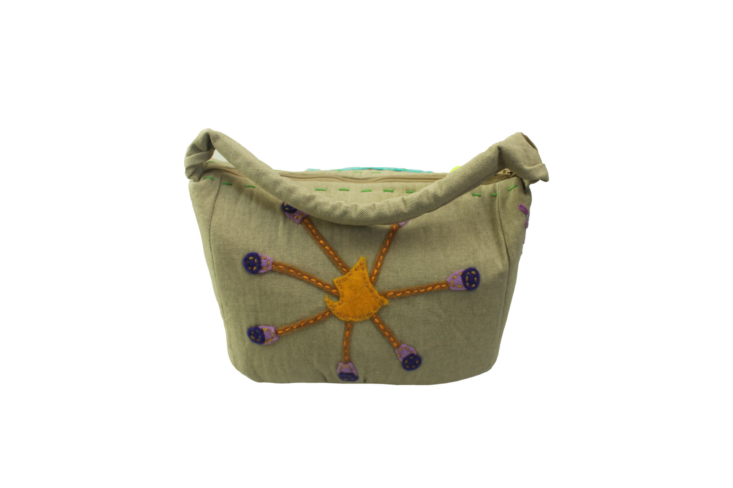 Upcycled Hand Held Bag-Daisy