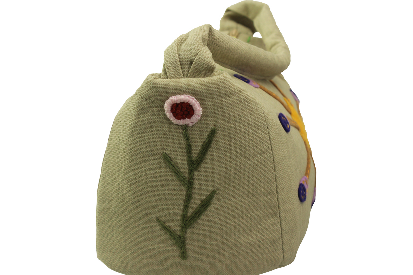 Upcycled Hand Held Bag-Daisy