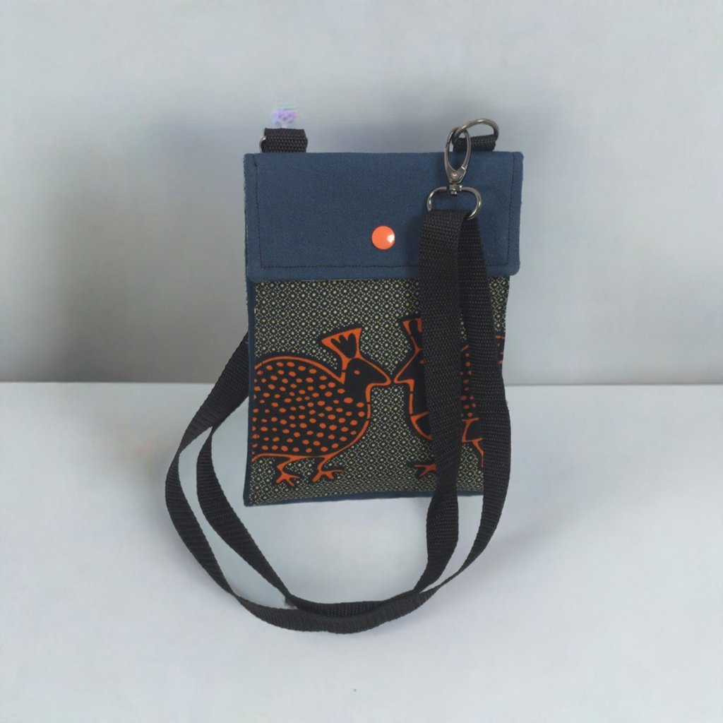 Adjustable Phone Bag – Detachable Strap, Flap Closure