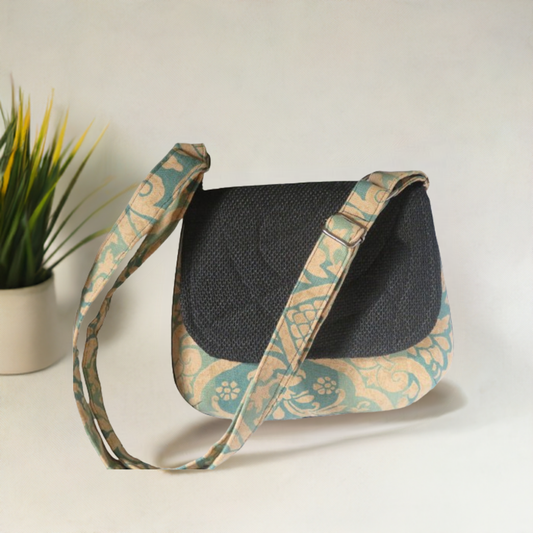 Crossbody Bag – Handmade Upcycled Sunflower Collection