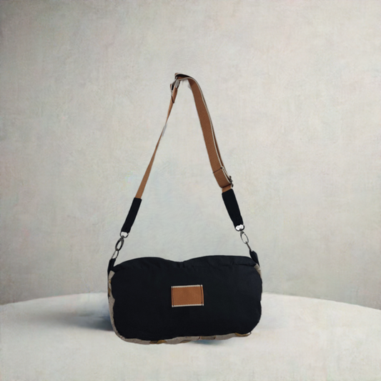 Chic Handmade Sling Bag-Autumn Leaves Print