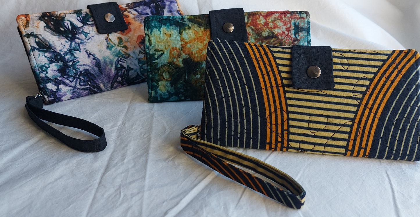 Handmade Upcycled Wristlet Wallets