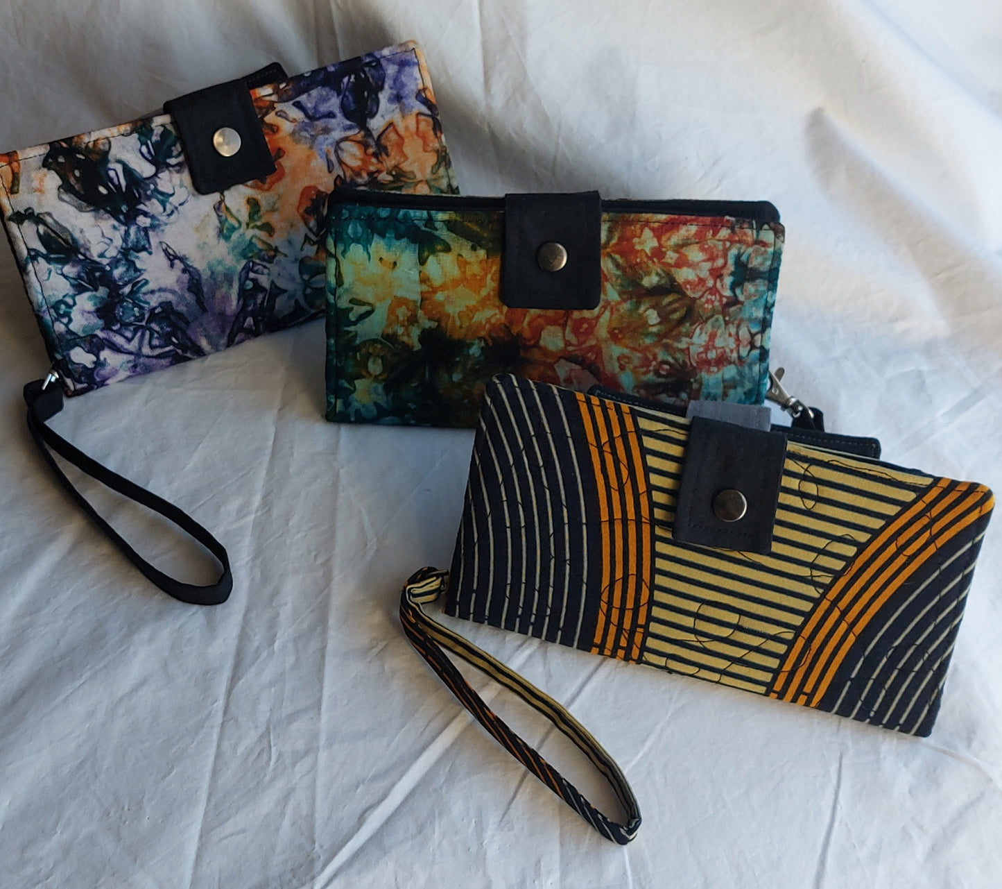 Handmade Upcycled Wristlet Wallets