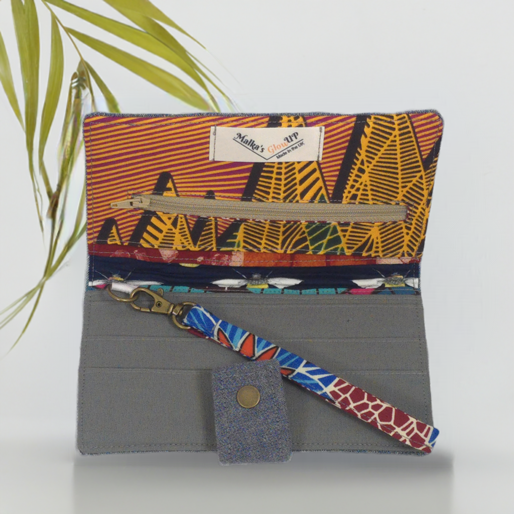Island Ease Wristlet – One-of-a-Kind Handmade Cotton Purses