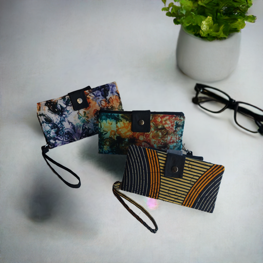 Handmade Upcycled Wristlet Wallets