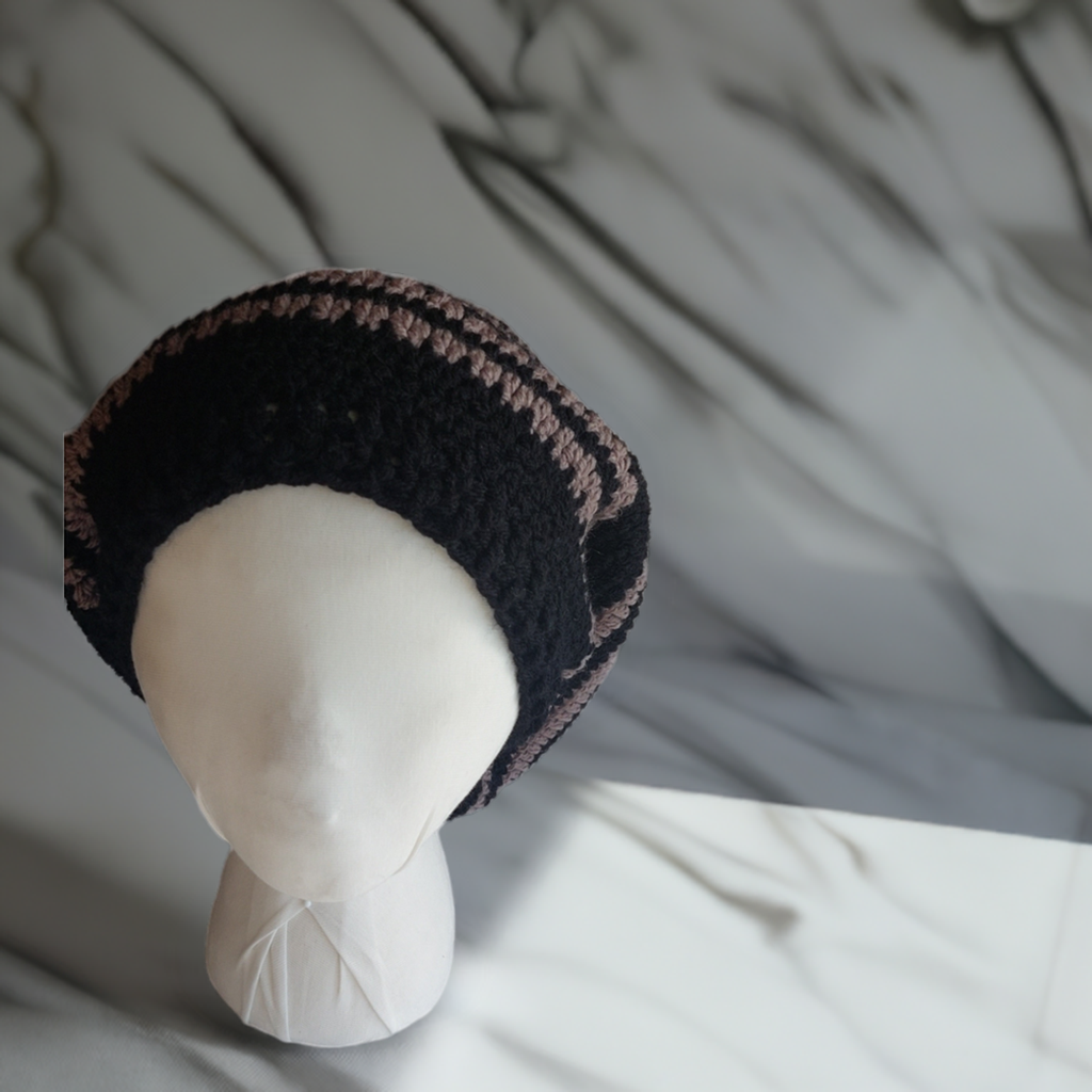 Handmade Recycled Acrylic Crochet Hat – Simple and Stylish