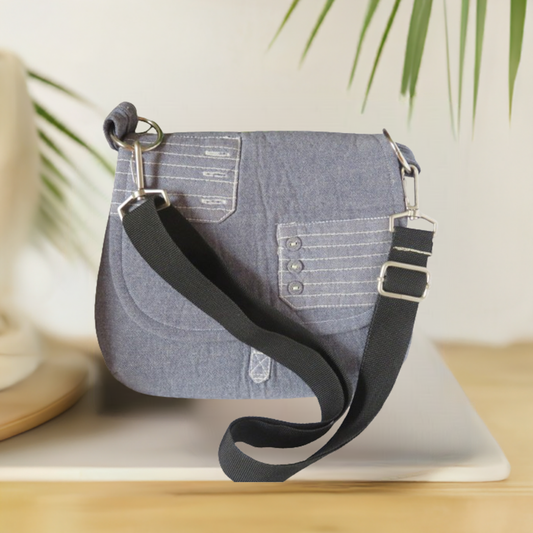 Cross Body Denim Bag