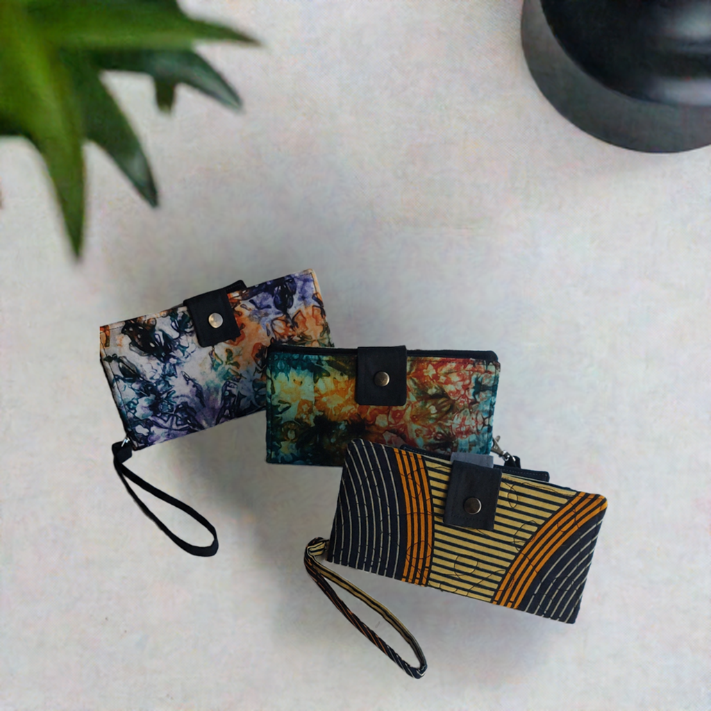 Handmade Upcycled Wristlet Wallets