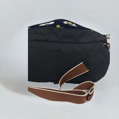 Solid Black & Brown Sling Bags